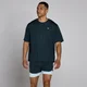 Tricou Supradimensionat din Plasă Hibrid MP pentru Bărbați - Albastru Deschis