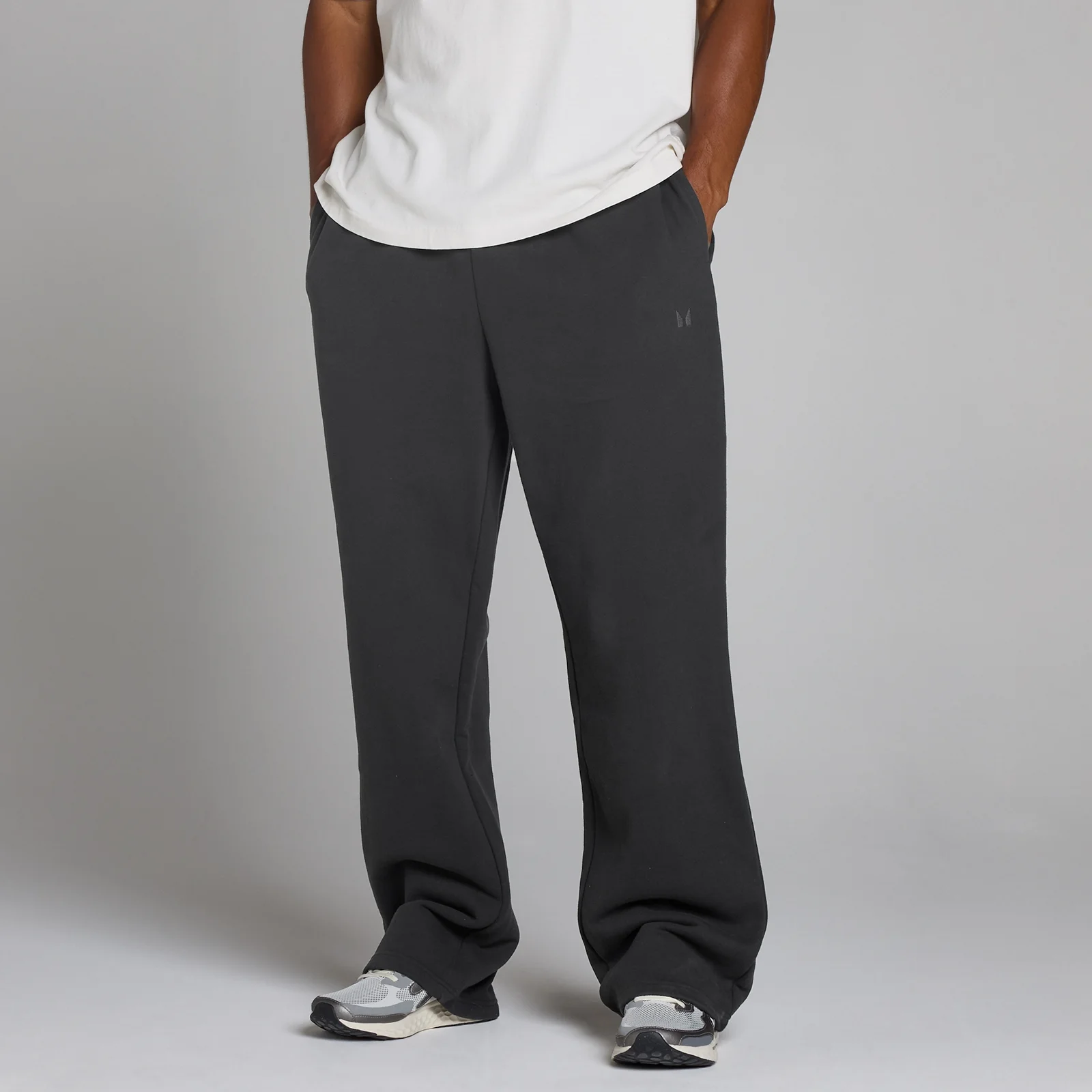 Pantaloni Sport Supradimensionați cu Picior Drept MP pentru Bărbați - Negru Decolorat - M Imagine 1