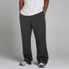 Pantaloni Sport Supradimensionați cu Picior Drept MP pentru Bărbați - Negru Decolorat