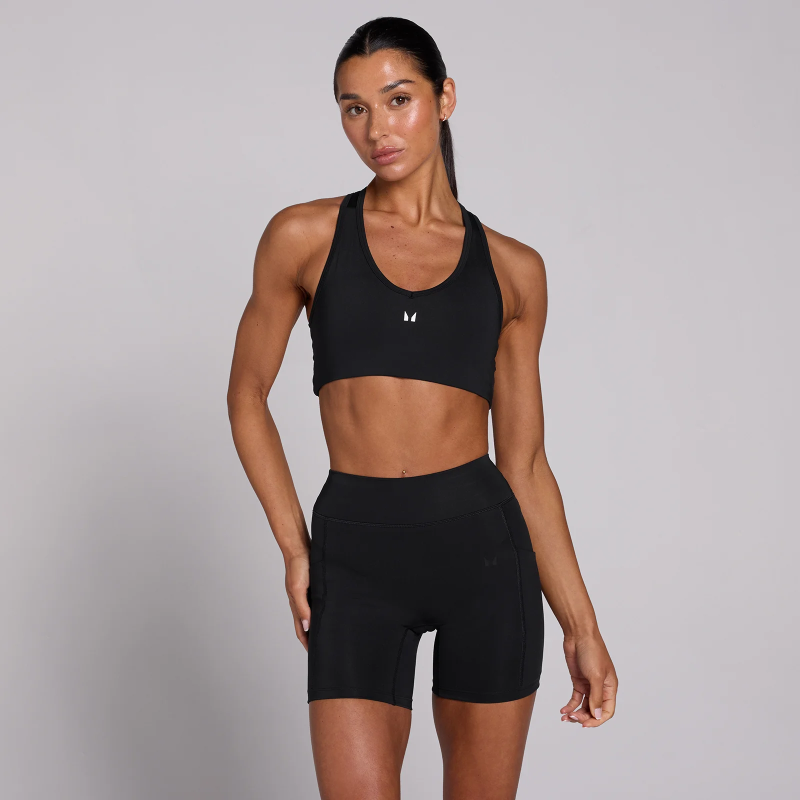 Sutien Sport Racerback de Antrenament MP pentru Femei - Negru - XS Imagine 1