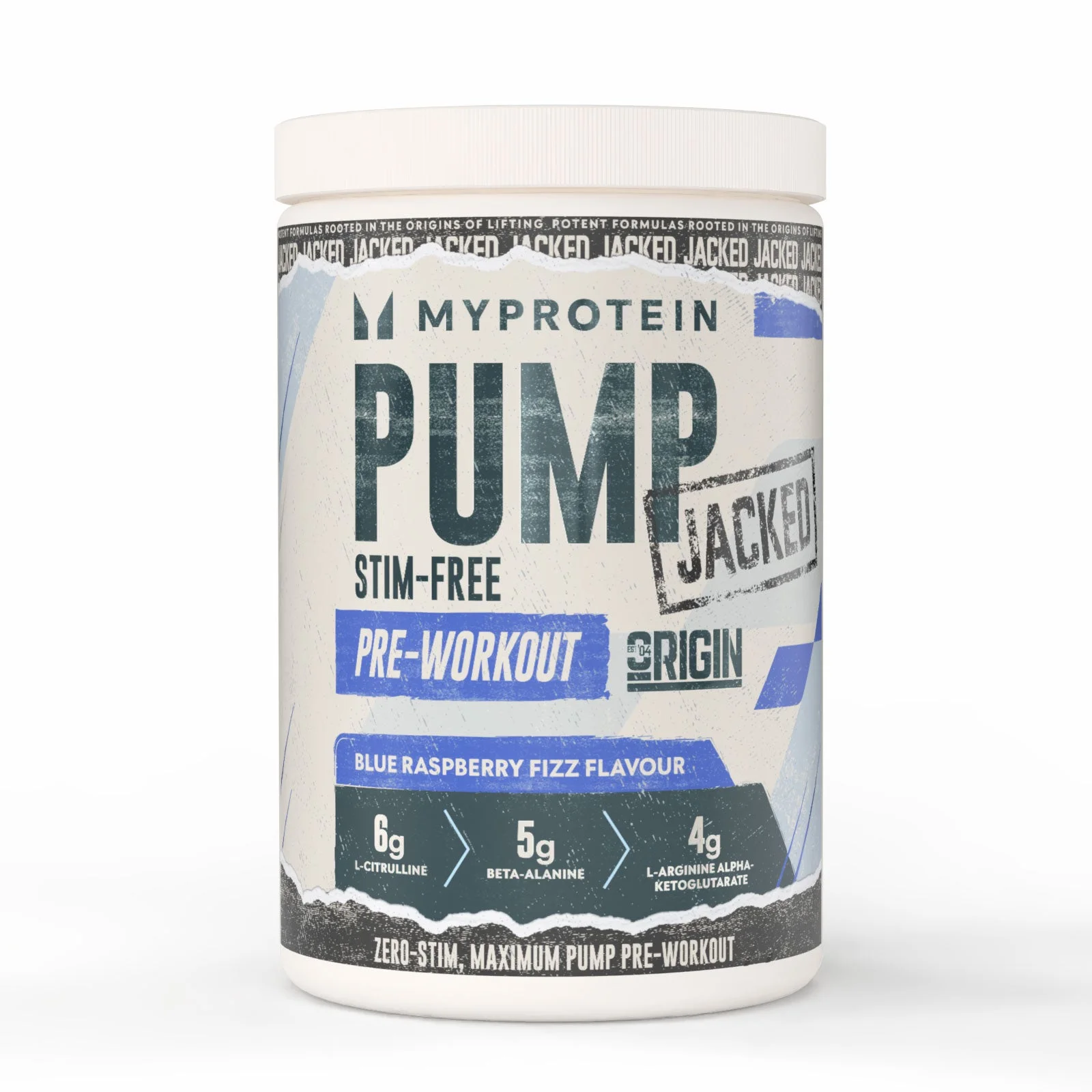 Origin Jacked Pump - 625G - 25servings - Blue Raspberry Fizz Imagine 1