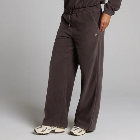 Pantaloni Sport Femei Fleece Picior Drept MP - Cacao