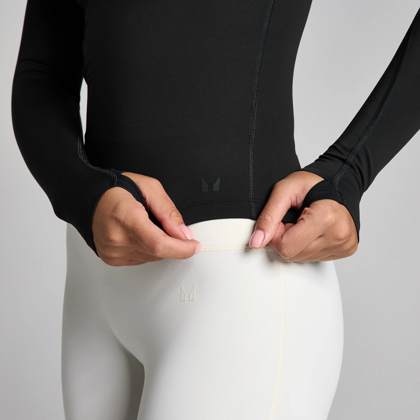MP de Damă Tempo Long Sleeve Collared Top - Negru - M Imagine 4