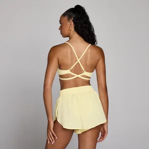 Sutien sport MP Tempo cu bretele reglabile și spate încrucișat pentru femei - Bej deschis - Size XS