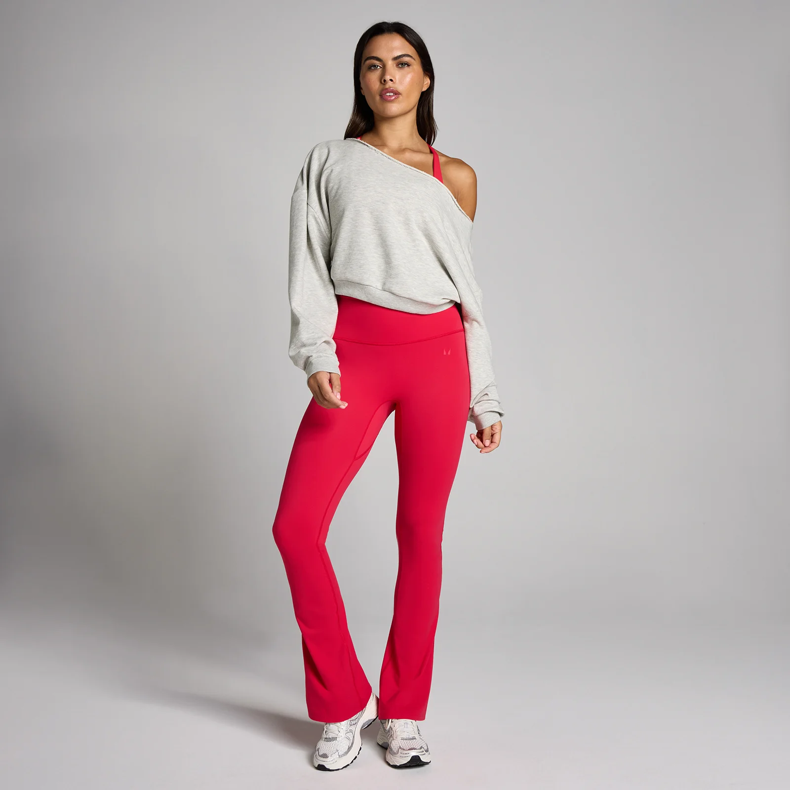 MP Damă Off The Shoulder Bluză sport - Grey Marl - S Imagine 3
