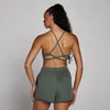 Sutien Sport MP Tempo pentru Femei cu Bretele Ajustabile pe Spate - Verde Nori