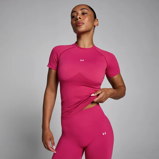 Tricou Fără Cusături MP Women's Lift Body Fit - Bold Berry