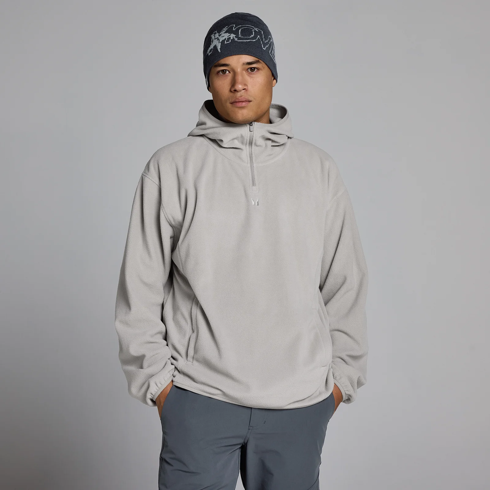 Hanorac Bărbați MP cu Fermoar 1/4 din Fleece - Gri Sustained - M Imagine 1