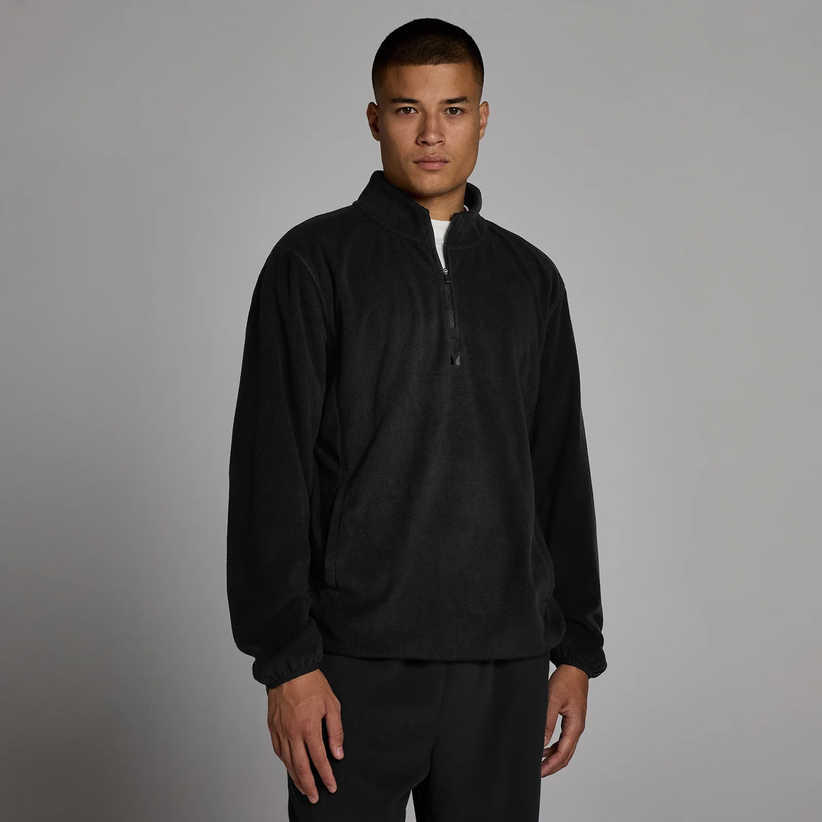 Bluză Fleece MP pentru Bărbați cu Fermoar 1/4 - Negru - L Imagine 1