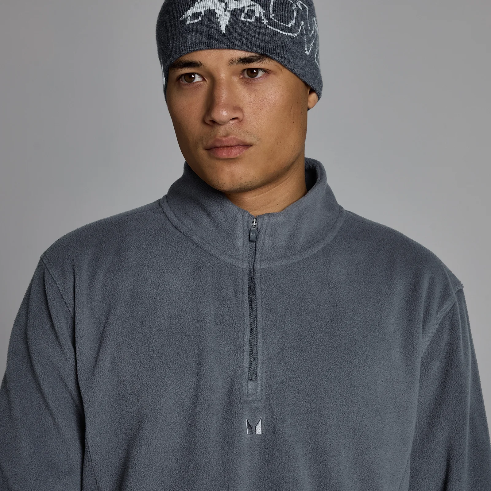 Bluză Fleece 1/4 Fermoar MP Bărbați - Granit - M Imagine 4