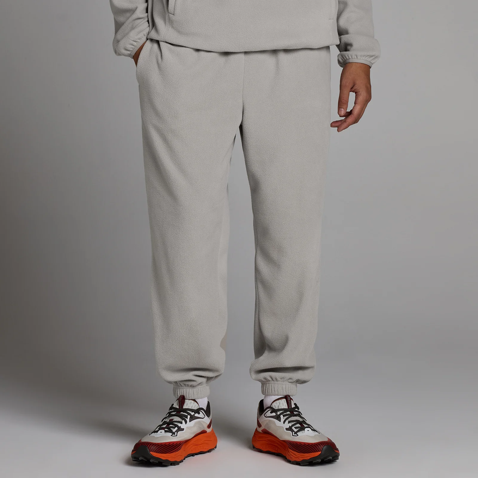 Pantaloni Sport Fleece MP pentru Bărbați - Gri Sustained - L Imagine 1