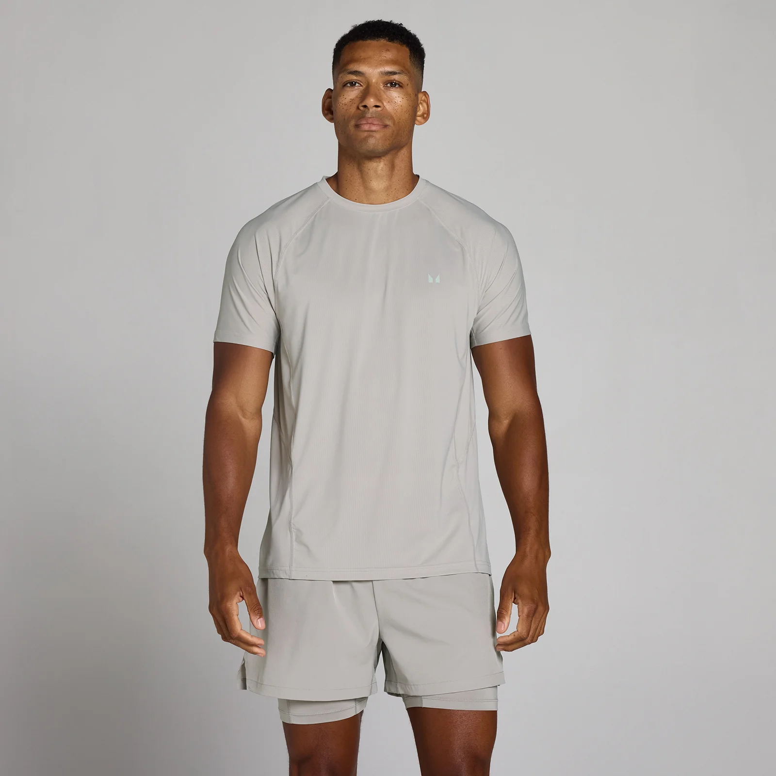 MP Men's Training Ultra Mesh T-Shirt - Chalk Grey - XS Imagine 1
