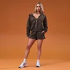 Hanorac cu Fermoar pentru Femei MP Women's Basics - Cacao