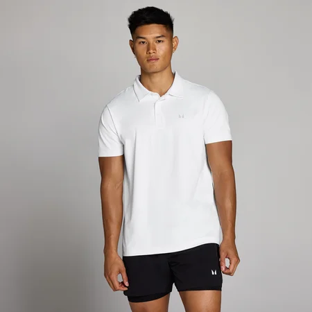 Tricou Polo de Antrenament MP pentru Bărbați - Alb