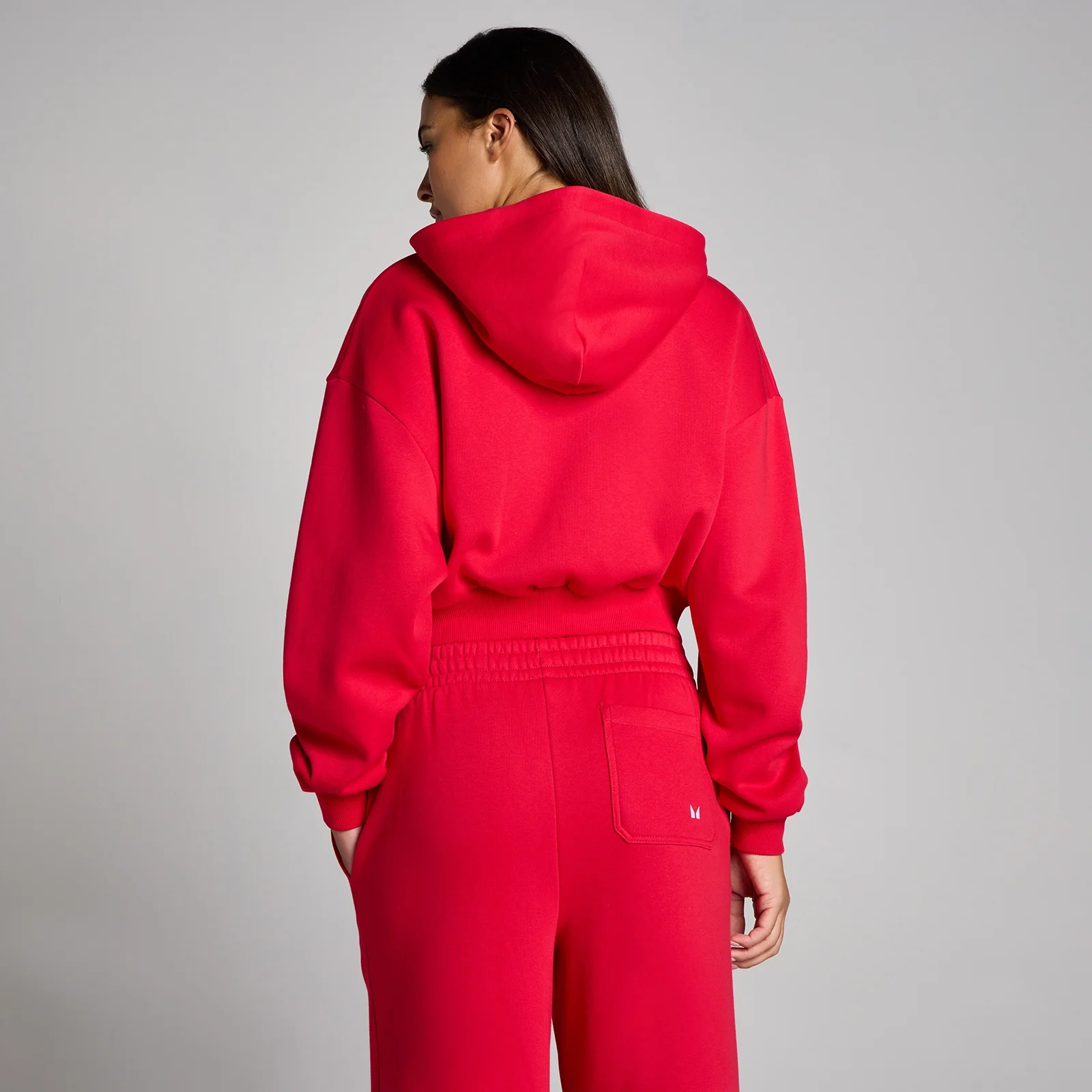 MP de Damă Basic Zip Through Cropped Hanorac - Chilli - XS Imagine 2