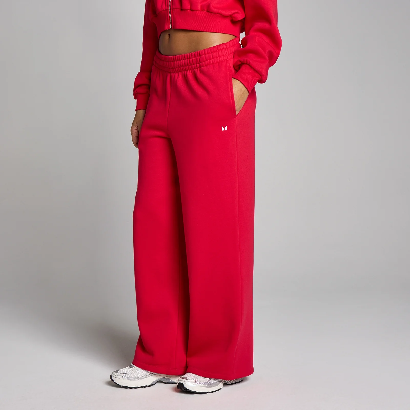 MP de Damă Basic Straight Leg Pantaloni de Trening - Chilli - M Imagine 1