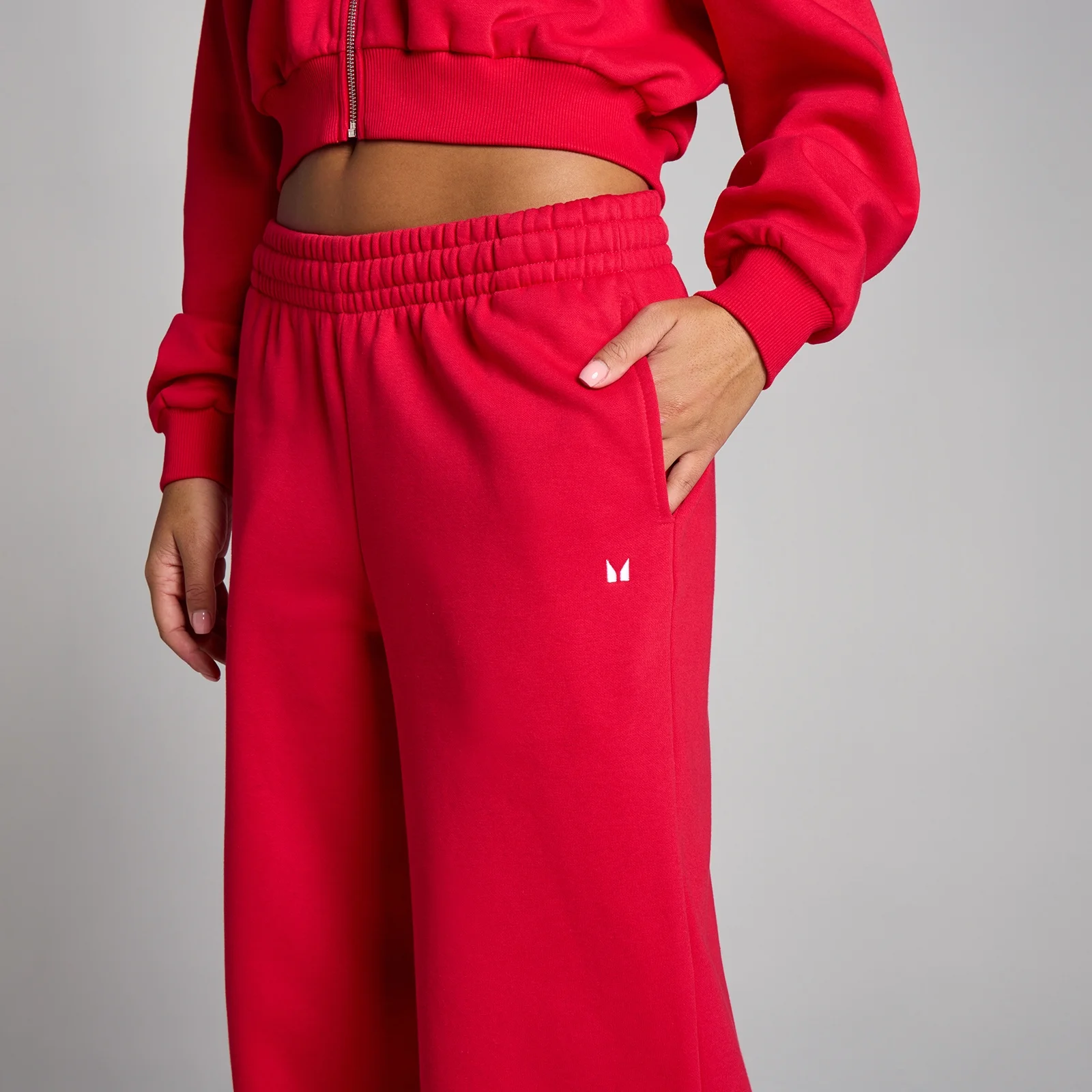 MP de Damă Basic Straight Leg Pantaloni de Trening - Chilli - M Imagine 4