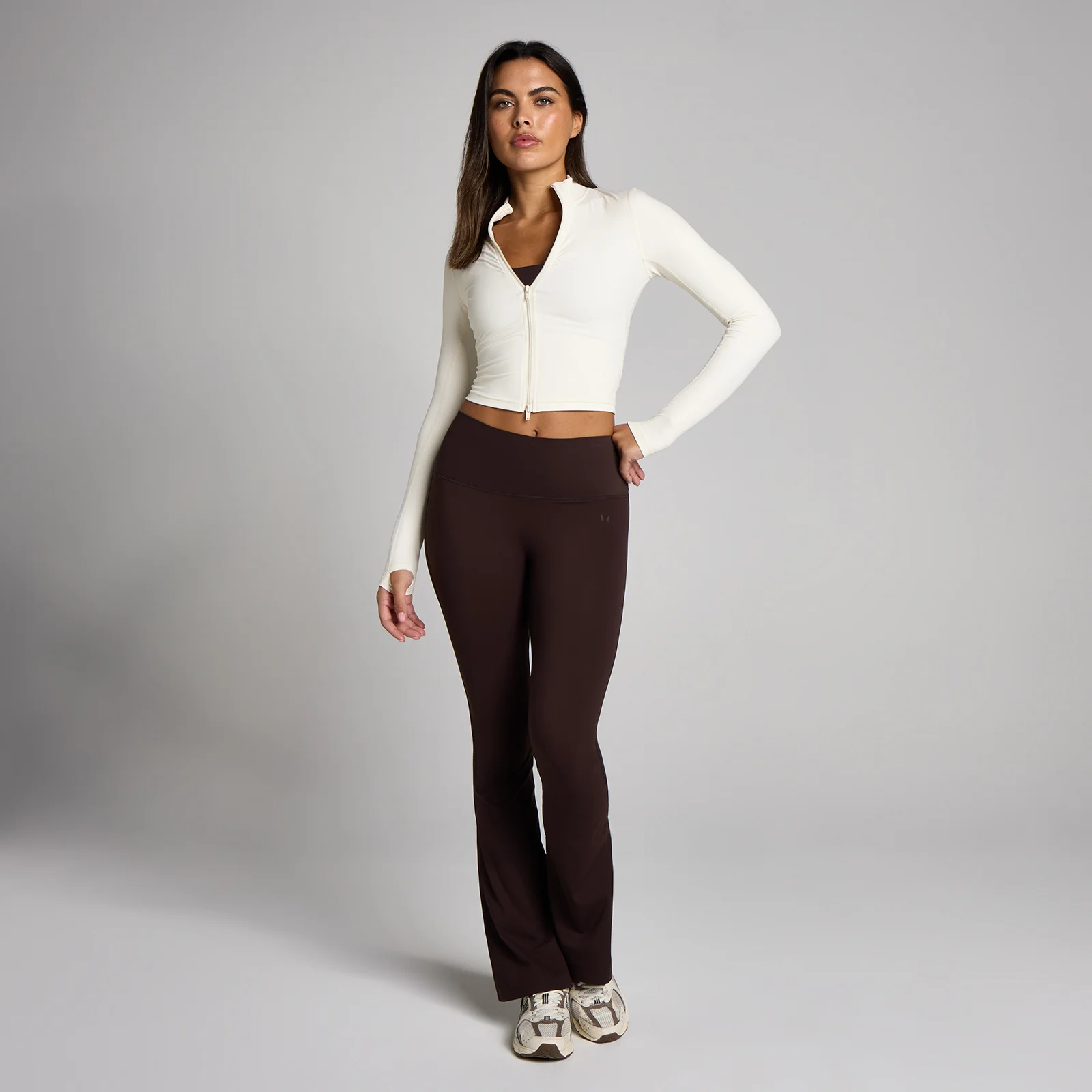 MP de Damă Tempo Cropped Jachetă - Vanilie - L Imagine 3