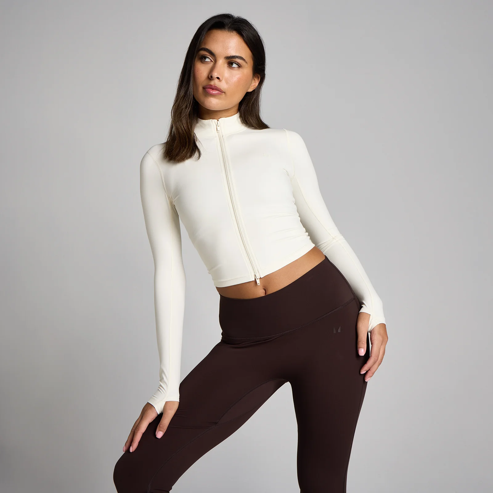 MP de Damă Tempo Cropped Jachetă - Vanilie - L Imagine 1