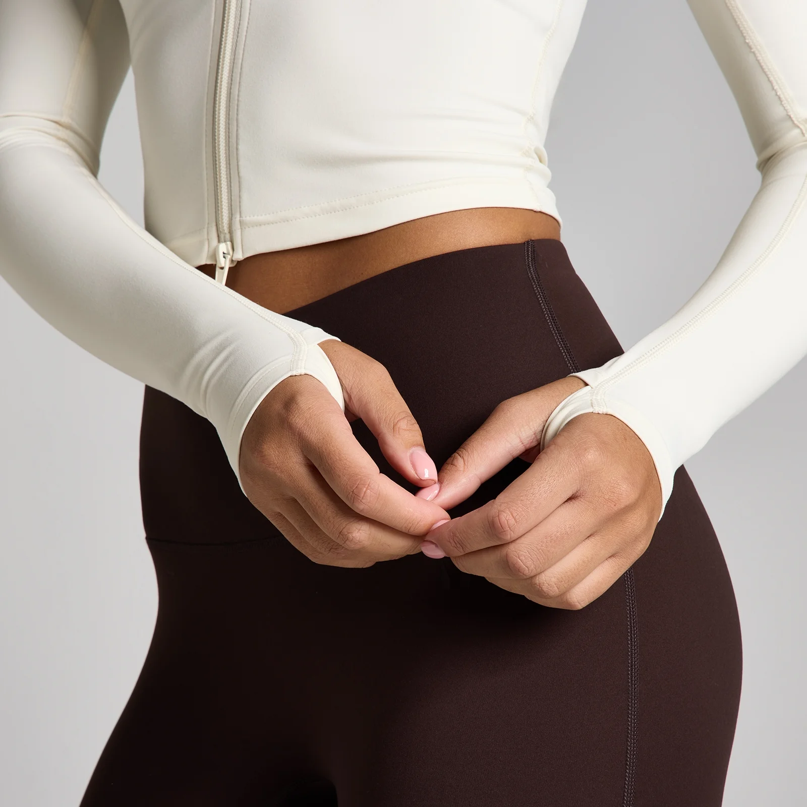 MP de Damă Tempo Cropped Jachetă - Vanilie - L Imagine 4