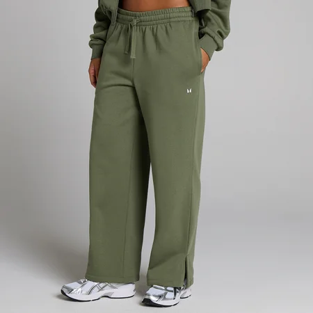 Pantaloni Sport cu Picior Drept MP Basics pentru Femei - Măsliniu Decolorat