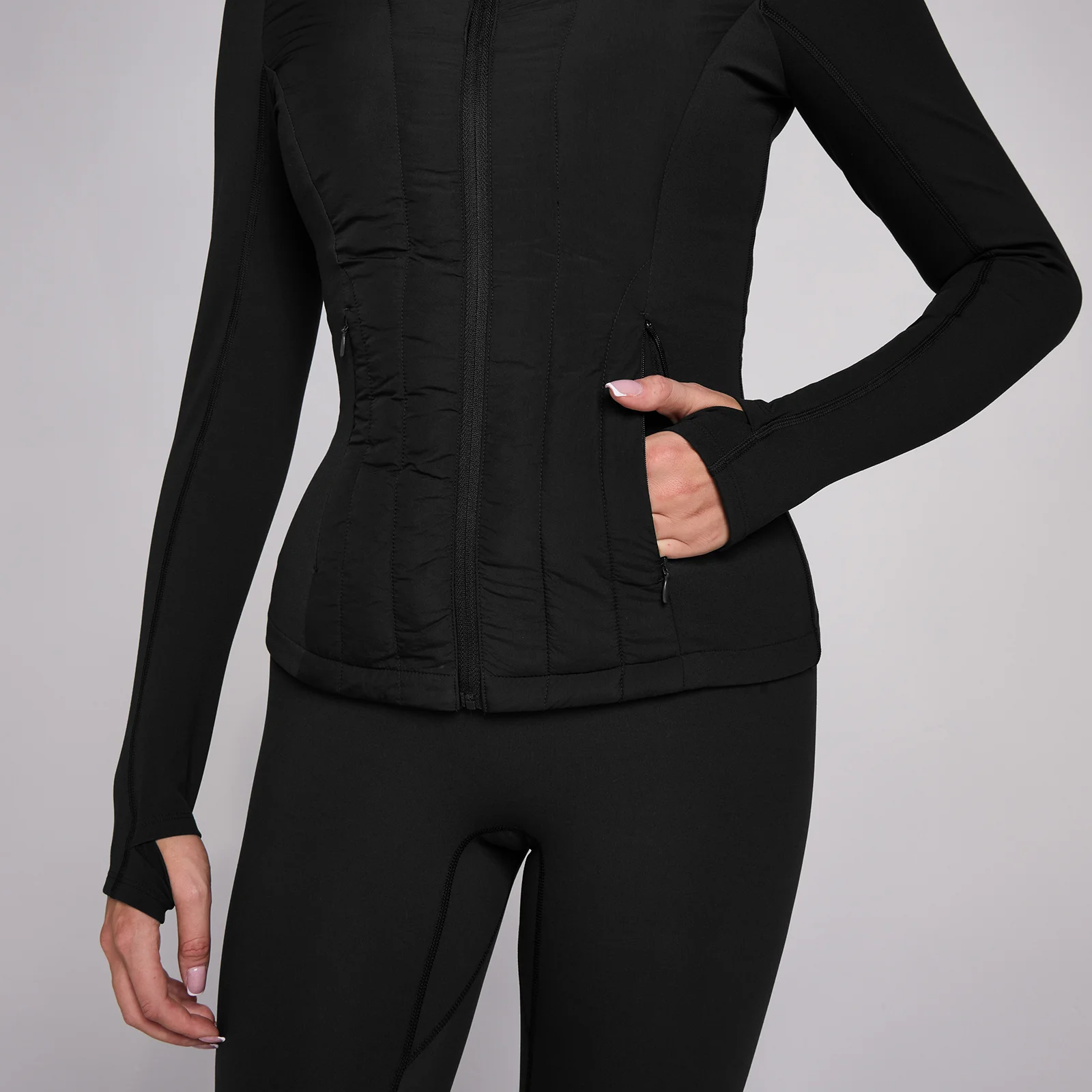 Geacă Hibrid MP Women's SculptForm - Negru - XS Imagine 4