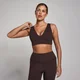 Sutien Sport Longline cu Decolteu în V MP SculptForm pentru Femei - Cacao