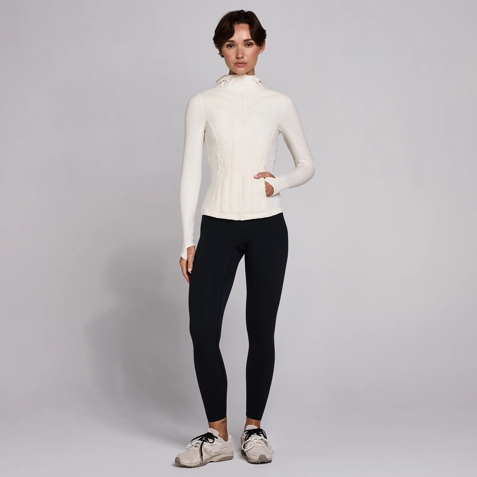 Geacă Hibrid MP Women's SculptForm - Pearl - XS Imagine 3
