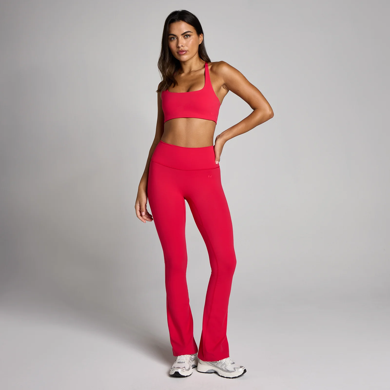 Sutien Sport MP Tempo cu Bretele și Spate Racerback pentru Femei - Roșu Intens - S Imagine 3