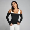 MP de Damă Tempo Off The Shoulder LS Top - Negru