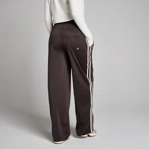 Pantaloni de trening MP Tricot Track pentru femei cu croială dreaptă – Cocoa/Vanilla - Size M