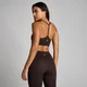 Sutien Sport MP Tempo cu Bretele și Spate Racerback pentru Femei - Cacao