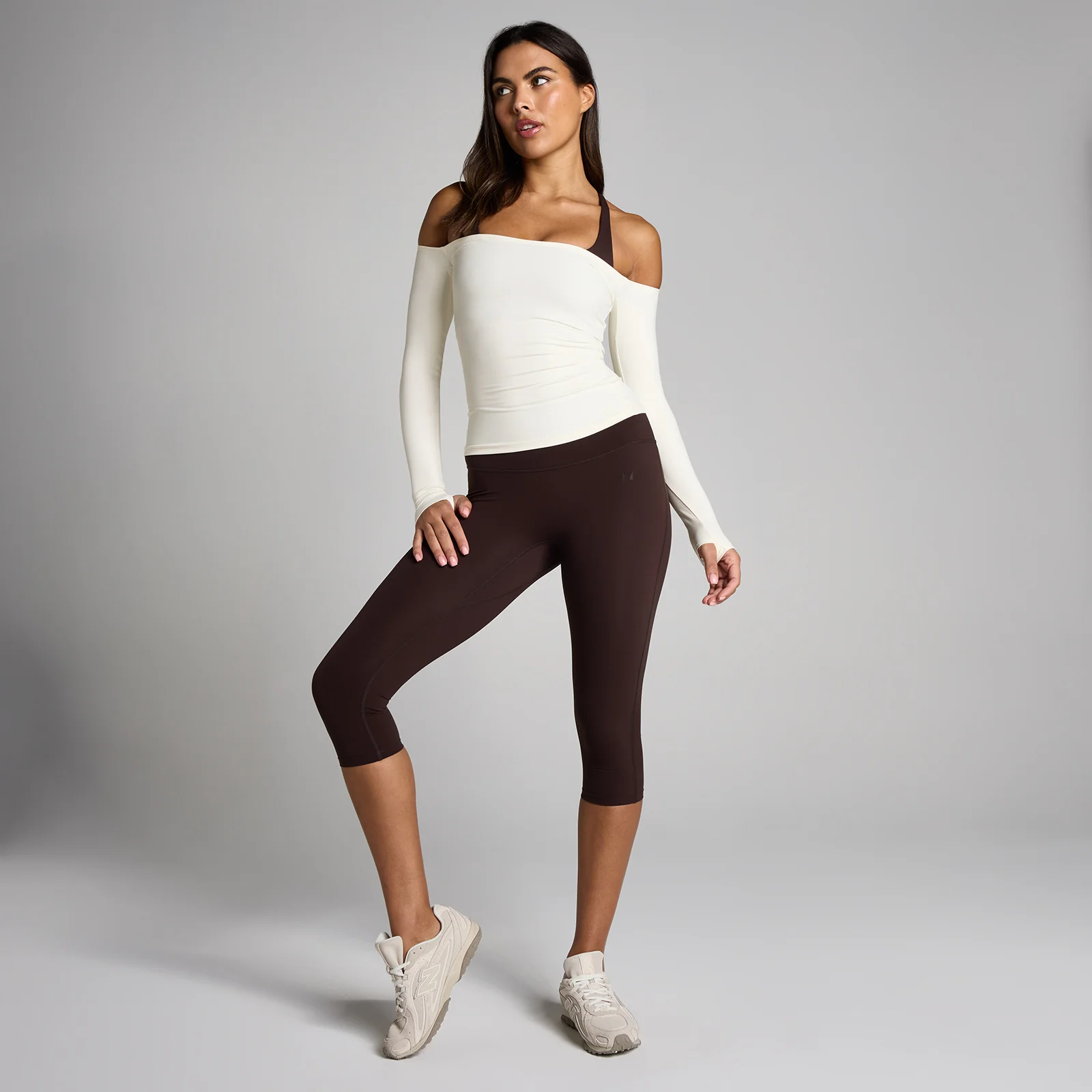 MP de Damă Tempo Off The Shoulder LS Top - Vanilie - XS Imagine 3