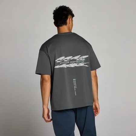 Tricou Grafic Hybrid Built For Performance pentru Bărbați MP - Gri Închis