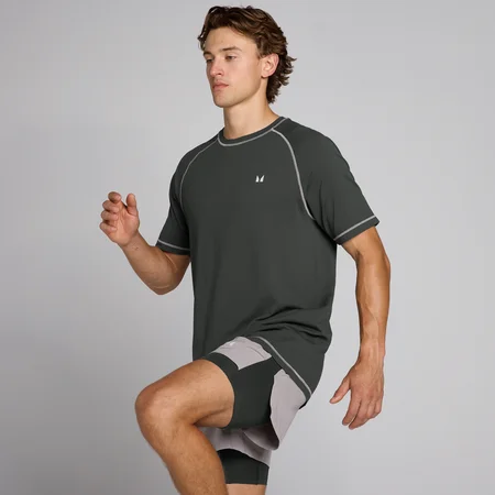 Tricou MP Velocity Ultra Seamless pentru Bărbați - Washed Black