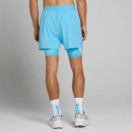Pantaloni Scurți 2-în-1 Hybrid Lightweight 5" MP pentru Bărbați - Albastru Cerulean