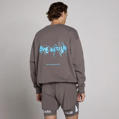 Bluză Unisex MP Hybrid cu Grafică - Gri Cenușiu