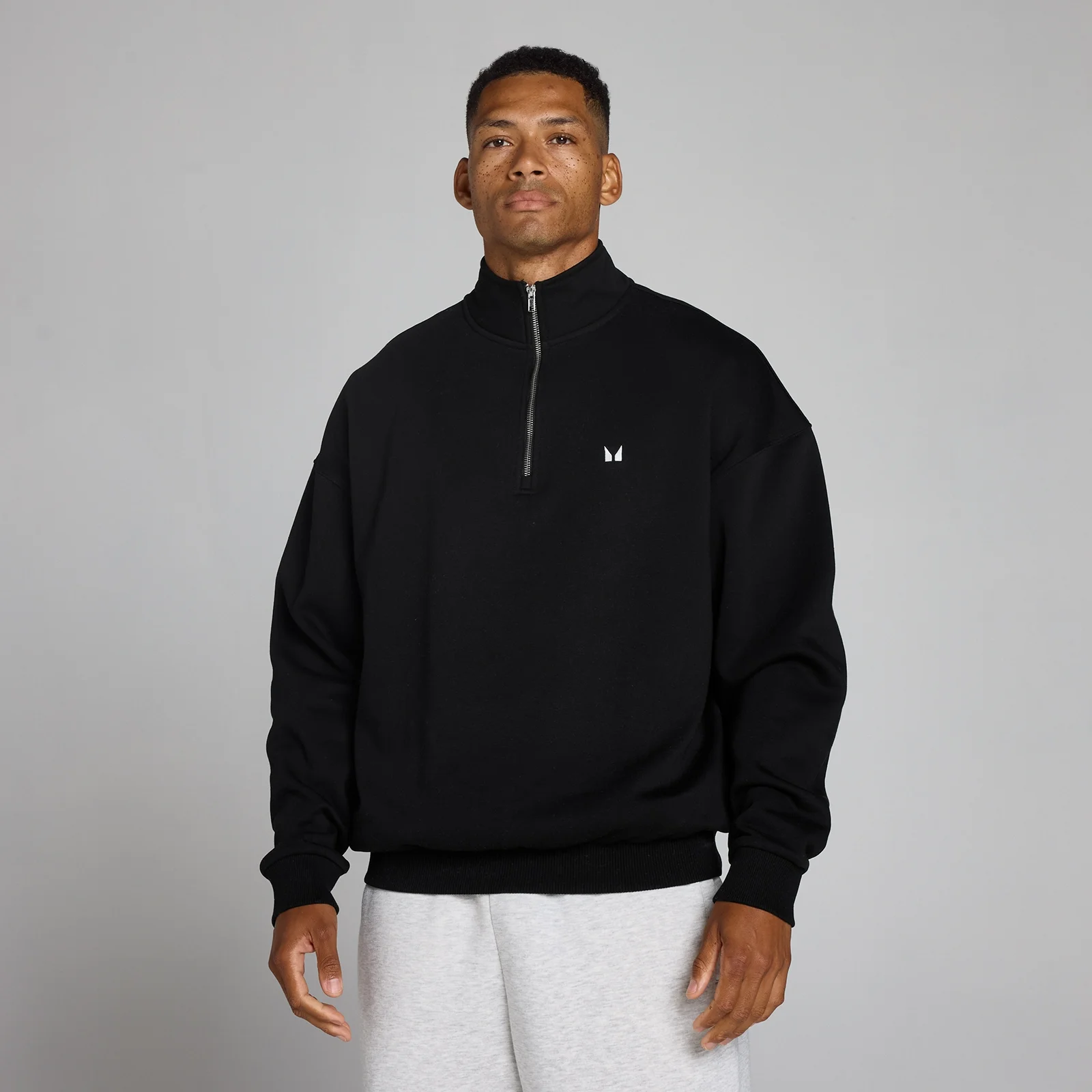 MP Men's Rest Day Oversized 1/4 Zip - Black - M Imagine 1