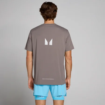 Tricou Hibrid cu Plasă MP pentru Bărbați - Gri Cenușiu