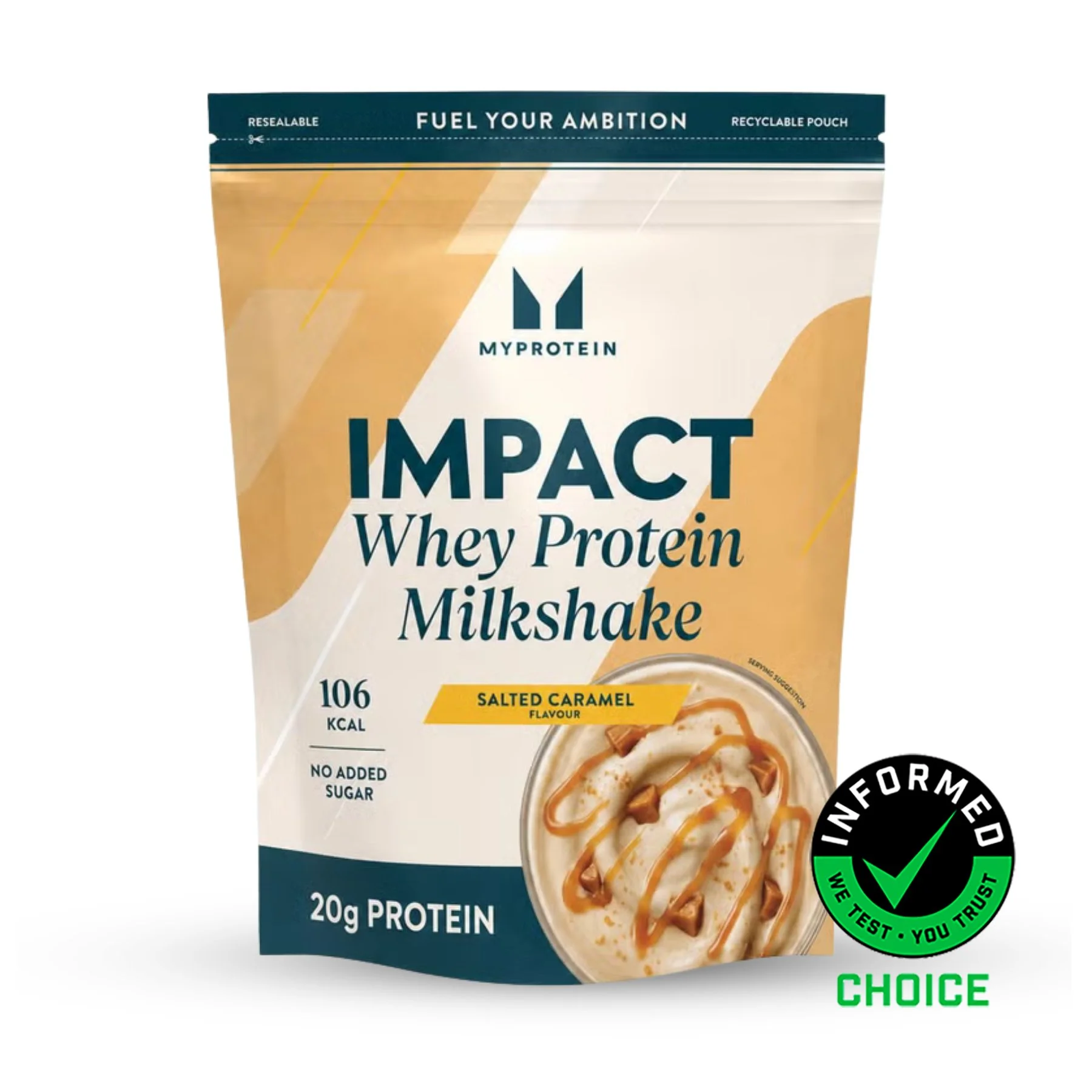 Impact Whey Protein Milkshake - 870G - 30servings - Caramel sarat Imagine 1