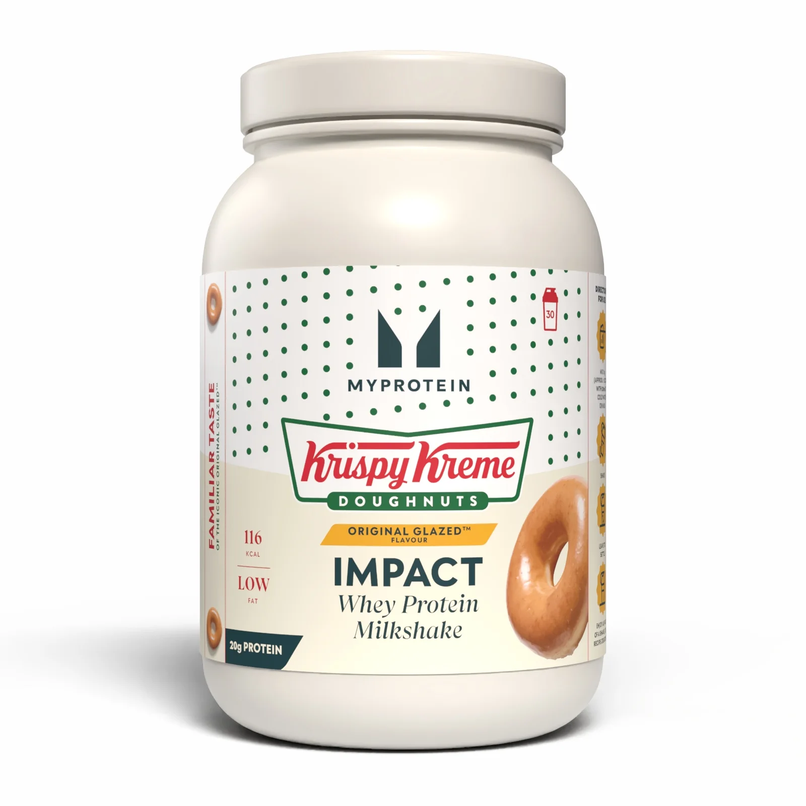 Impact Proteină Milkshake - Krispy Kreme® - 930G - 30servings - Original Glazed™ doughnut Imagine 1