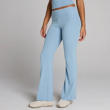 Pantaloni Evazați Nervurați pentru Femei MP - Albastru Denim