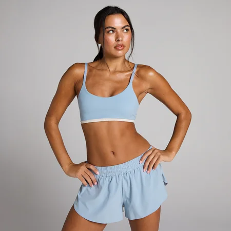 Sutien Sport MP Women's Tempo Contrast - Albastru Denim