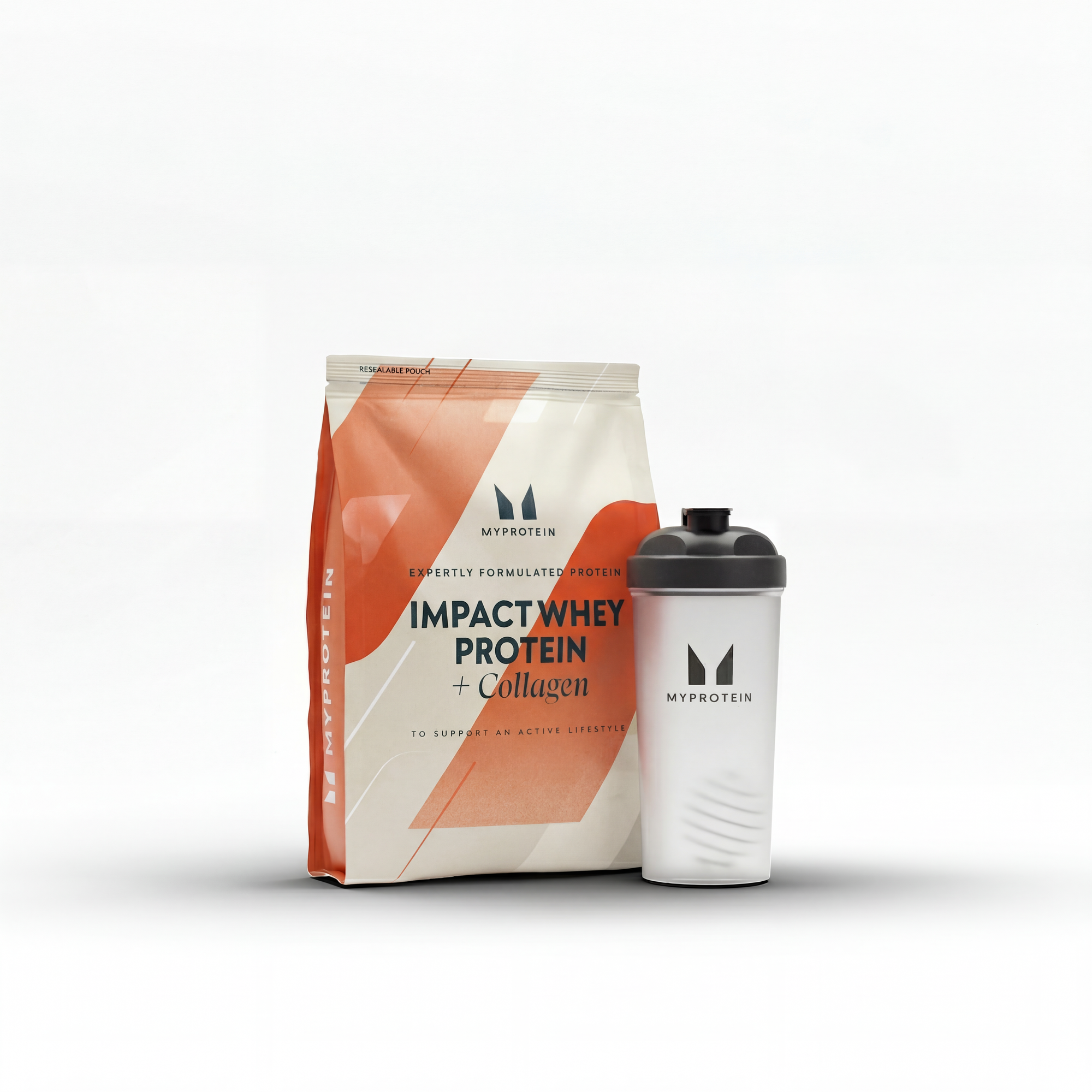 Pachetul Impact Protein - 30servings - Shaker - Chocolate (+Collagen) Imagine 1