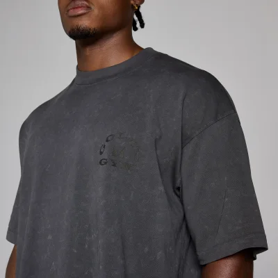 MP X Gold's de Bărbați Washed Graphic Oversized Tricou - Washed Coal - XS Imagine 6