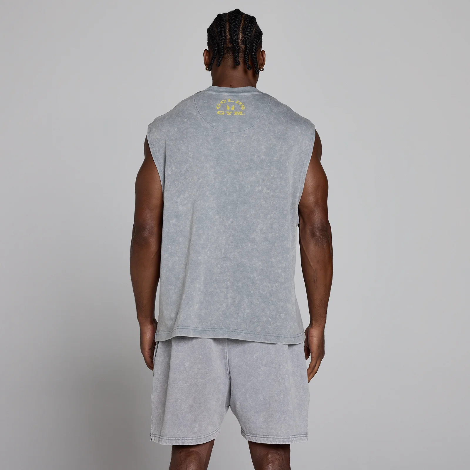 MP X Gold's de Bărbați Washed Graphic Oversized Tank - Steel Blue - XL Imagine 4