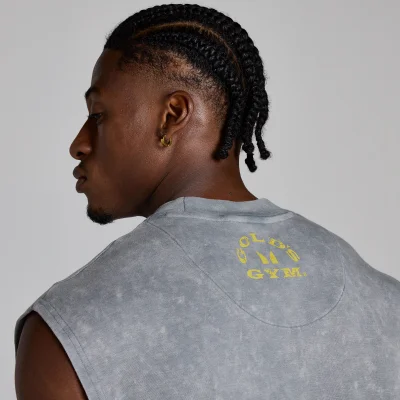 MP X Gold's de Bărbați Washed Graphic Oversized Tank - Steel Blue - XL Imagine 6