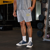 MP X Gold's de Bărbați Washed Graphic Oversized Sweat Pantaloni Scurți - Steel Blue