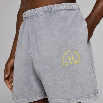 MP X Gold's de Bărbați Washed Graphic Oversized Sweat Pantaloni Scurți - Steel Blue - XS Imagine 6