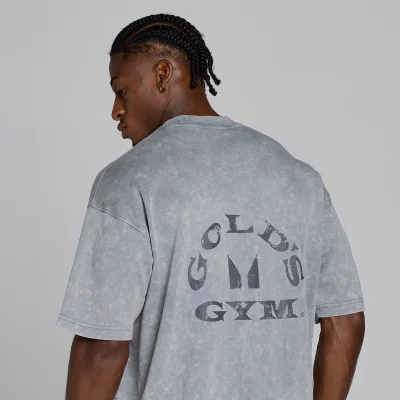MP X Gold's de Bărbați Washed Graphic Oversized Tricou - Steel Blue - XS Imagine 6